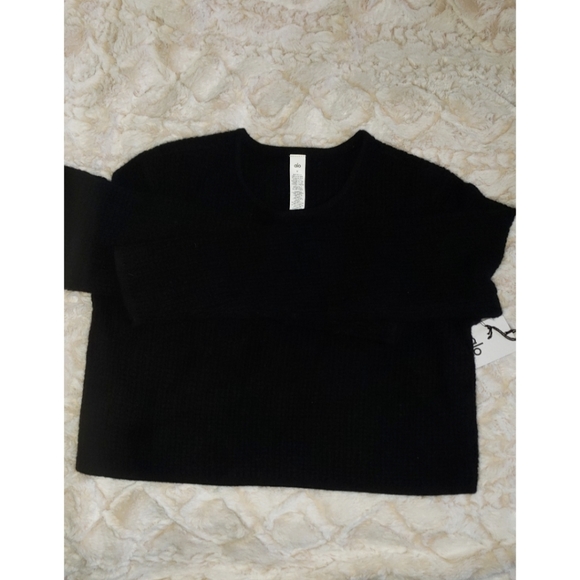 ❗FLASH SALE! ALO CASHMERE WAFFLE-KNIT TOP - Picture 4 of 6